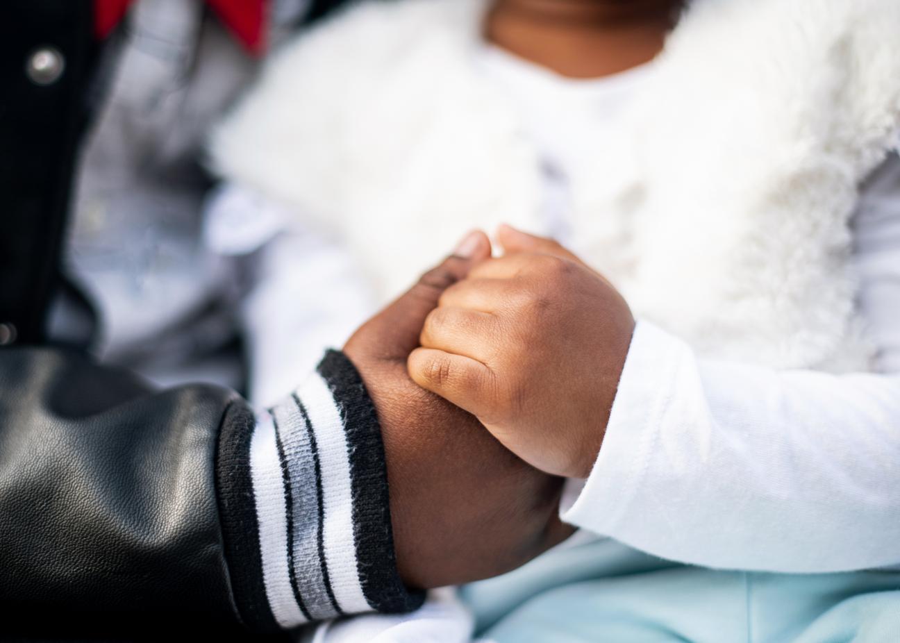 Children holding hands
