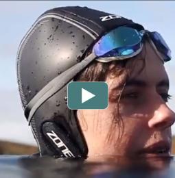 Image of Caroline swimming