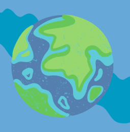 Graphic of the earth
