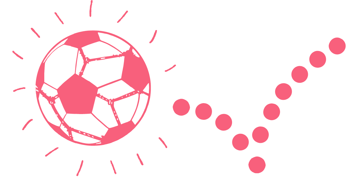 An illustration of a bouncing football