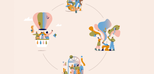 Illustrations of the Mental Health Foundation's values