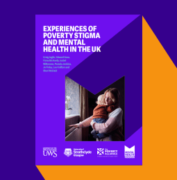 Front cover of the Poverty stigma report