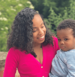 Jayde with her youngest son